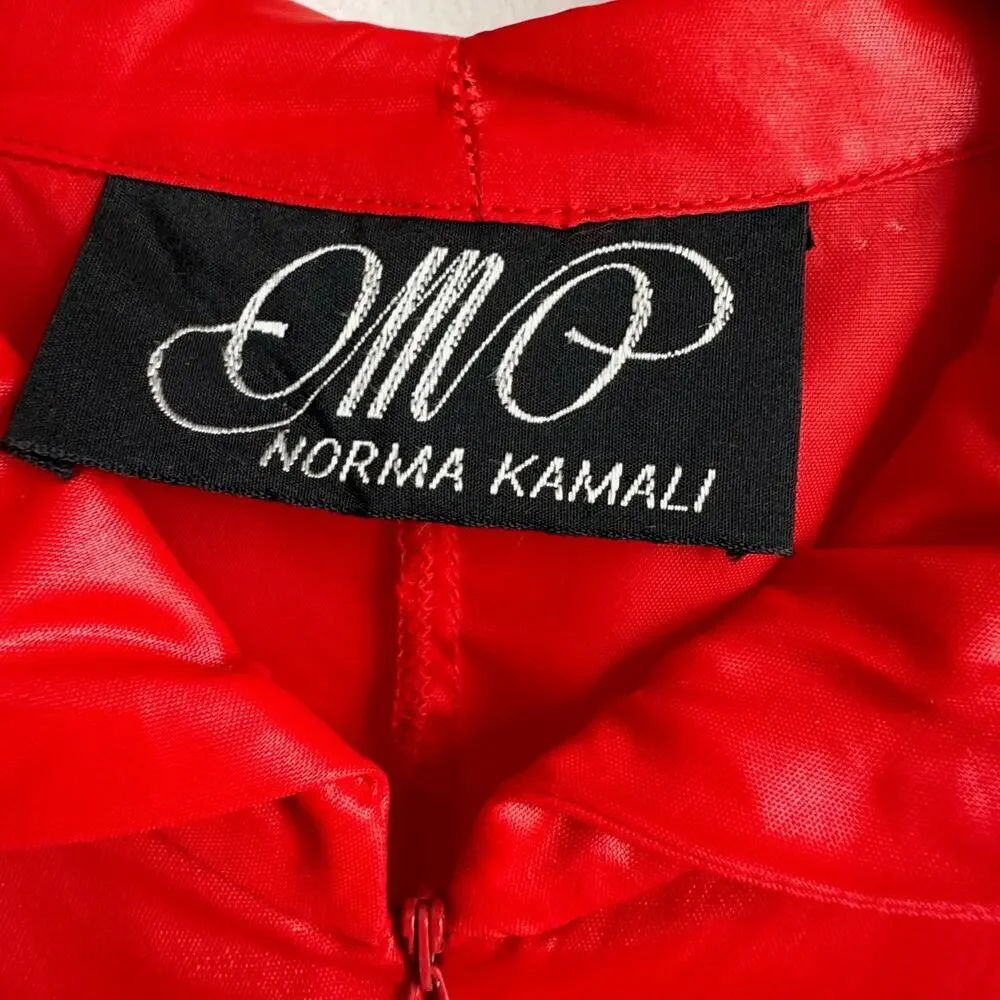 Vintage 1980s OMO NORMA KAMALI Red Jumpsuit - Picture 4 of 8